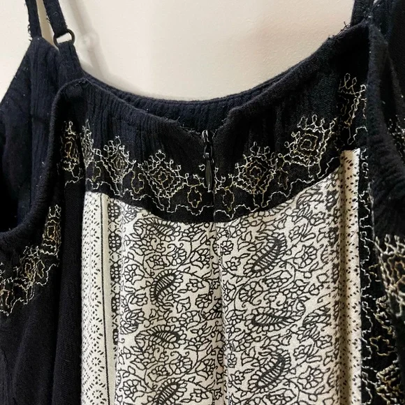 Free People Hazel Jumpsuit Mixed Print Wide Leg Oversized Size XS - Picture 8 of 12